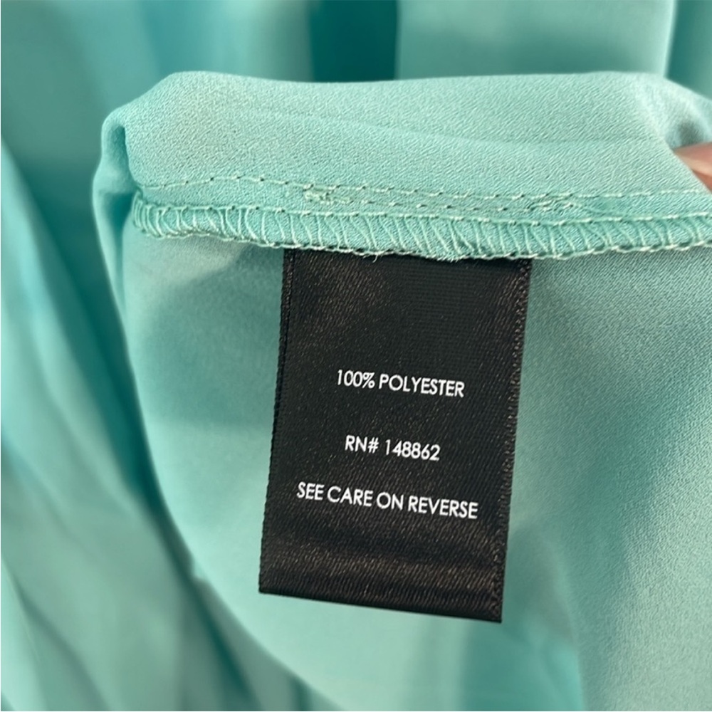 Torrid Peplum Georgette Button Front Tie-Front Blouse. 4X. NWT. - Picture 7 of 12